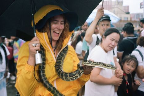 Kate with snake